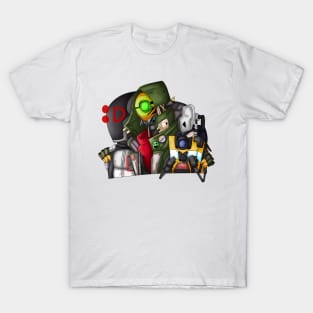 Borderlands Zer0, Fl4k and Claptrap T-Shirt